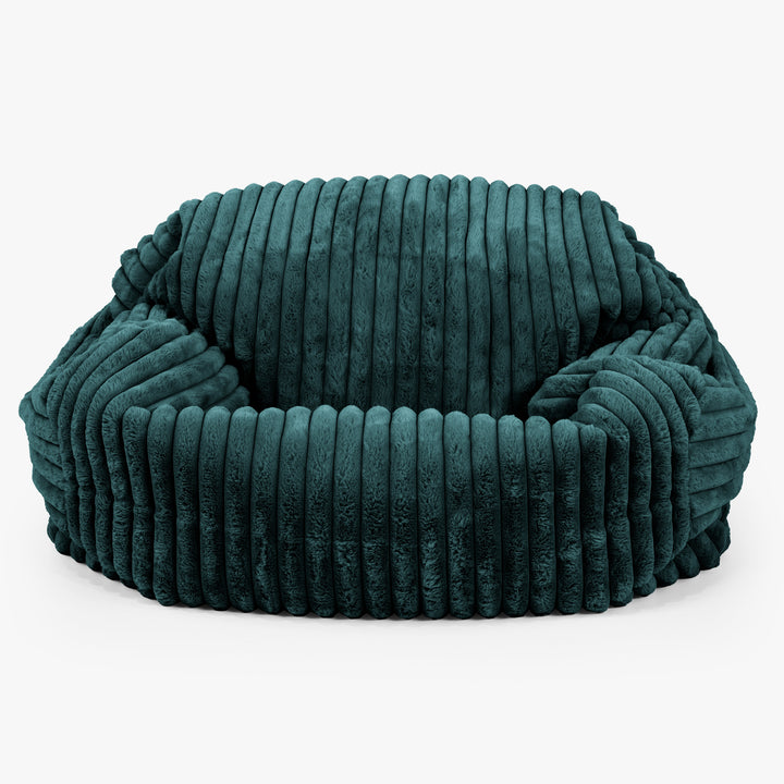Sabine Saccosäcksoffa - Ultraplyschmanchestertyg Teal 01