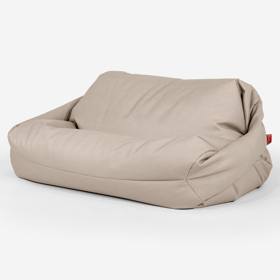 Sabine Saccosäcksoffa - Veganskt Läder Elfenbensvit 01