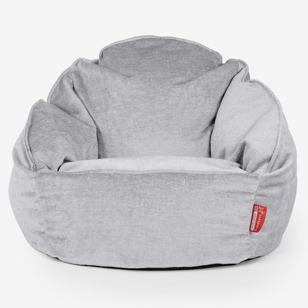 Saccosäck Bubble - Chenille Grå 01