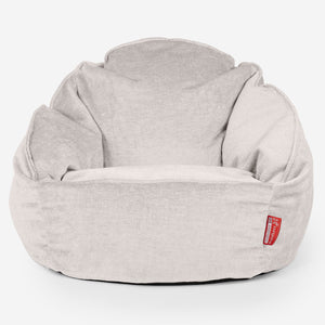 Saccosäck Bubble - Chenille Gräddvit