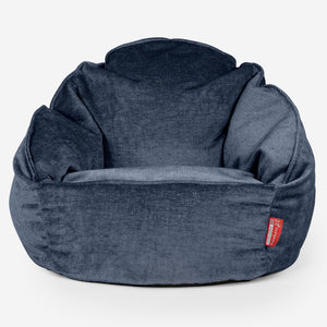 Saccosäck Bubble - Chenille Marinblå