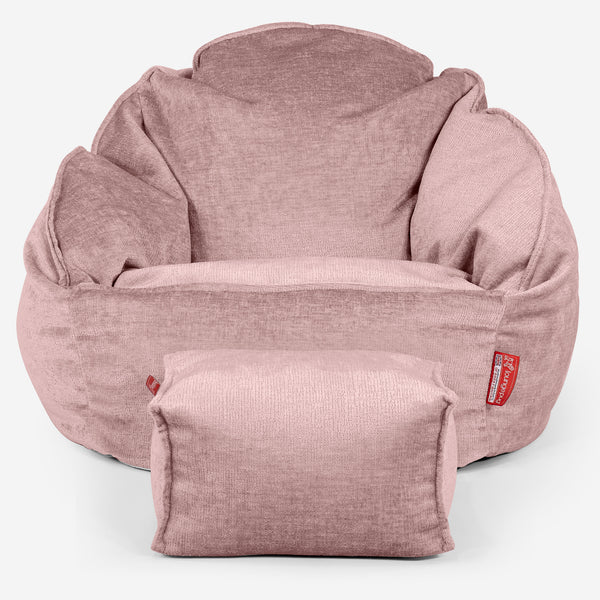 Saccosäck Bubble - Chenille Rosa 01