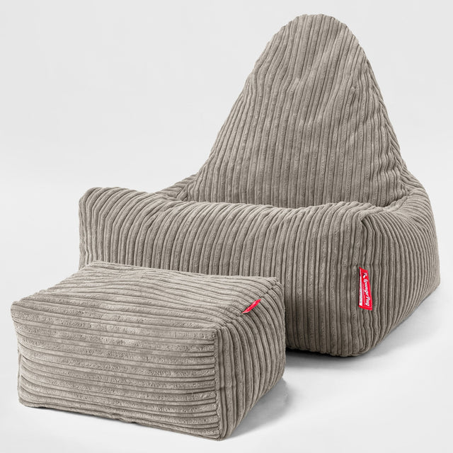 Saccosäck Scandi Lounger - Klassisk Manchestertyg Minkbrun 02