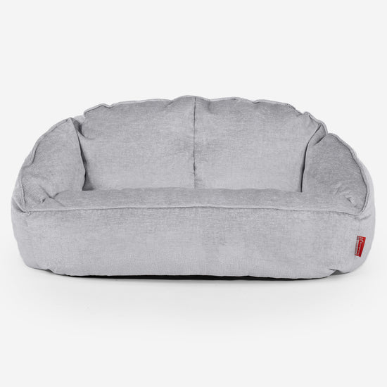 Saccosäck Soffa Bubble - Chenille Grå 01