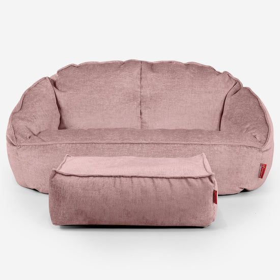 Saccosäck Soffa Bubble - Chenille Rosa 02