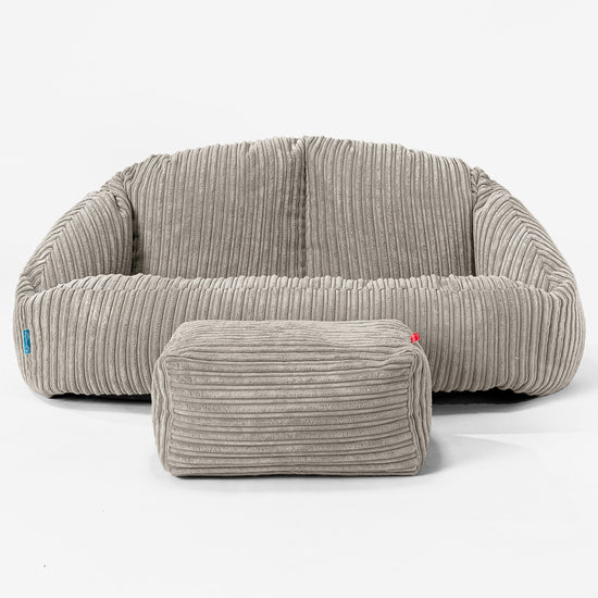 Bubble Barnsoffa Saccosäck 2-6 år - Klassisk Manchestertyg Minkbrun 02