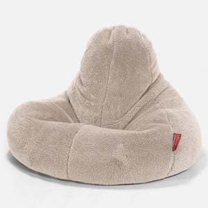 Saccosäck Ultra Lux för Spelande - Teddy-fuskpäls Minkbrun