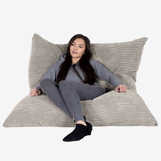 Saccosäck Kudde XXL - Klassisk Manchestertyg Minkbrun 02