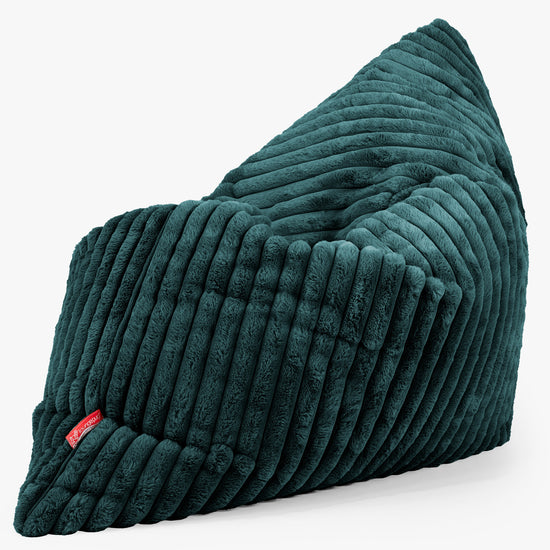 Saccosäck Kudde XXL - Ultraplyschmanchestertyg Teal 02