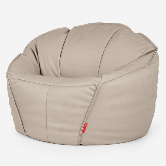 Saccosäckgamingstolen Ultimate Classic - Veganskt Läder Elfenbensvit 01