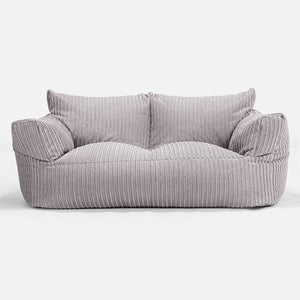 Josephine Saccosäckssoffa - Klassisk Manchestertyg Silvergrå
