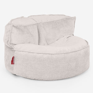 Saccosäcksoffan Chloe - Chenille Gräddvit