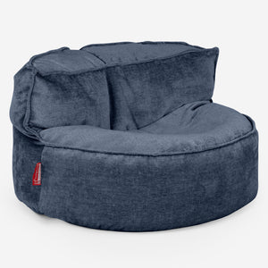 Saccosäcksoffan Chloe - Chenille Marinblå