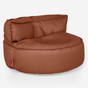 Saccosäcksoffan Chloe - Veganskt Läder Kastanj