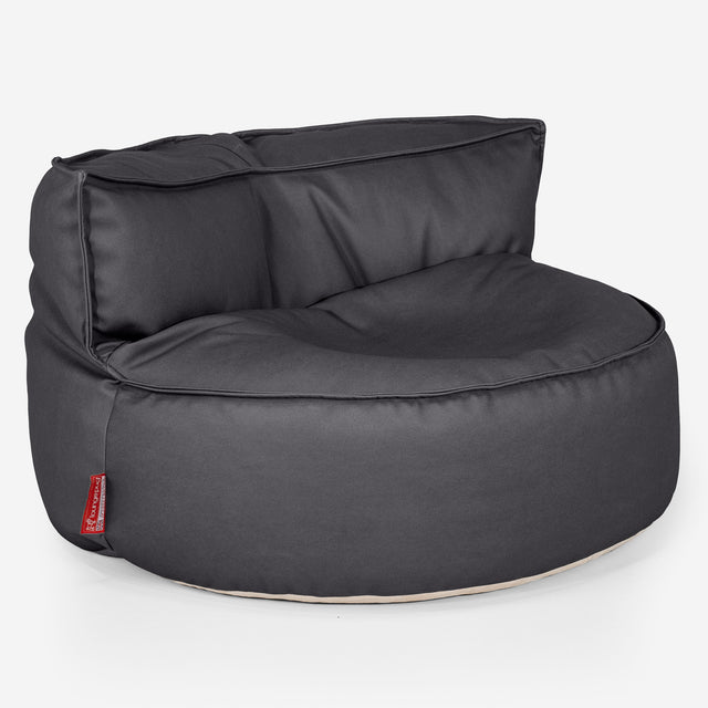 Saccosäcksoffan Chloe - Veganskt Läder Svart 01