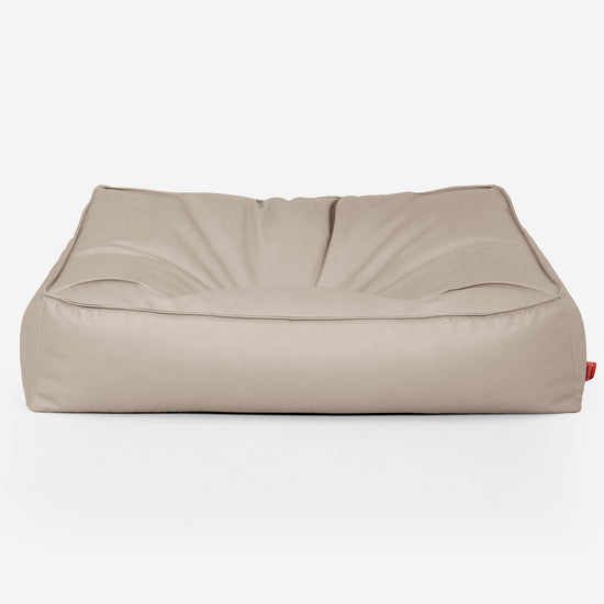 Saccosäcksoffan Sloucher - Veganskt Läder Elfenbensvit 01