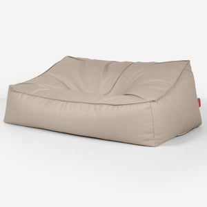 Saccosäcksoffan Sloucher - Veganskt Läder Elfenbensvit