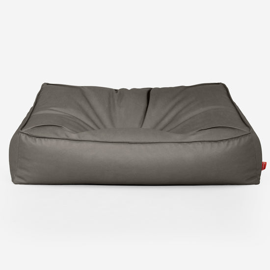 Saccosäcksoffan Sloucher - Veganskt Läder Grå 01