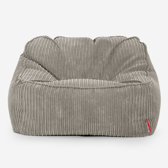 Saccosäckstolen Sloucher - Klassisk Manchestertyg Minkbrun 01