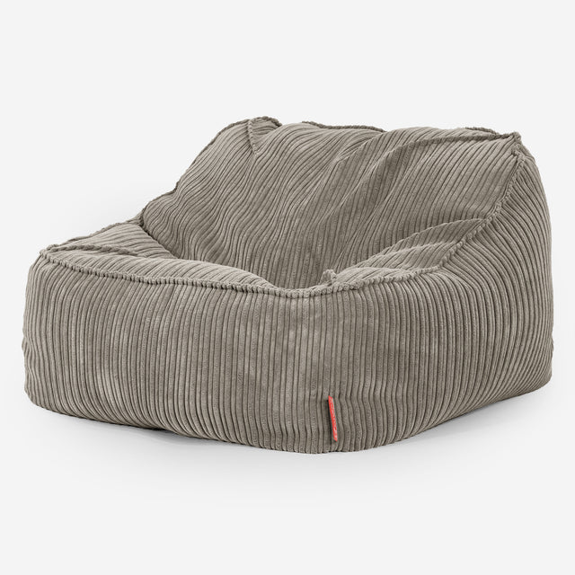 Saccosäckstolen Sloucher - Klassisk Manchestertyg Minkbrun 03
