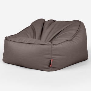 Saccosäckstolen Sloucher - Veganskt Läder Chokladbrun