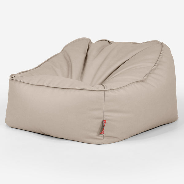 Saccosäckstolen Sloucher - Veganskt Läder Elfenbensvit 03