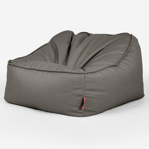 Saccosäckstolen Sloucher - Veganskt Läder Grå