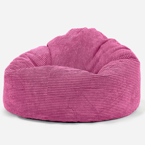 Sittsäck Stol 'Mini Mammut' - Pom-pom Rosa 01