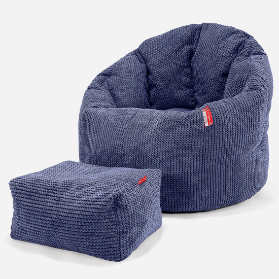 Sittsäck Fåtölj 'Kram' - Pom-pom Lila 02