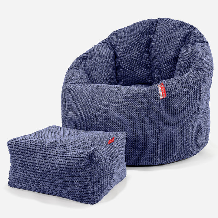 Sittsäck Fåtölj 'Kram' - Pom-pom Lila 02