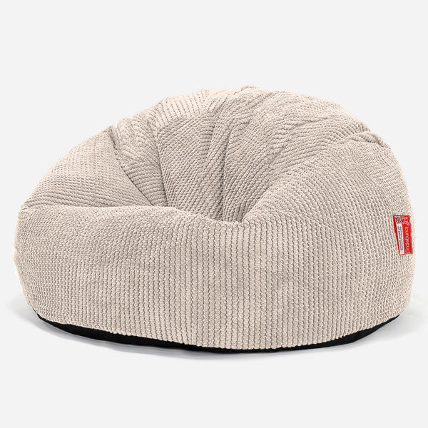Klassisk Sittsäck Stol - Pom-pom Elfenbensvit 01