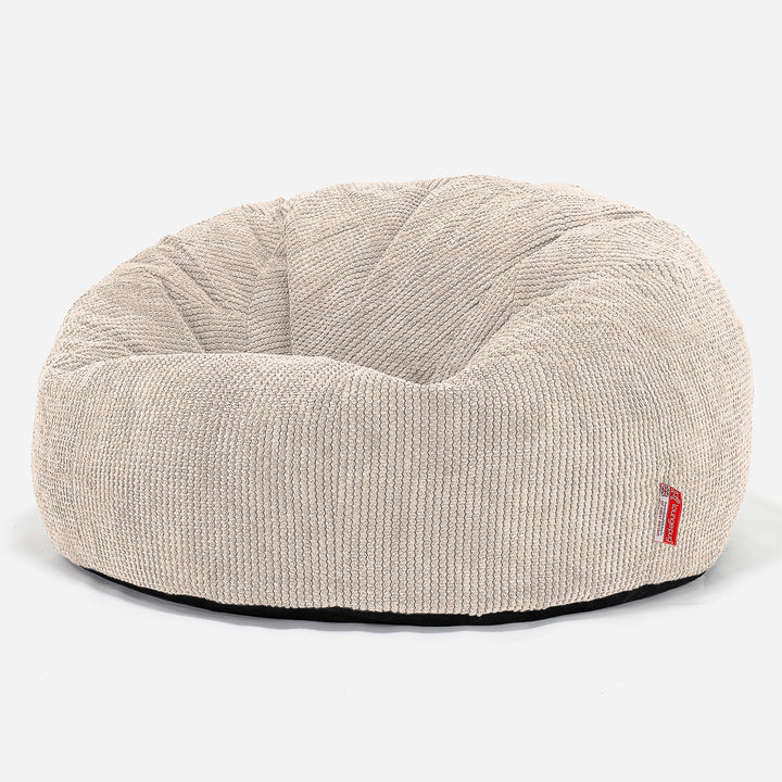 Klassisk Saccosäck Soffa - Pom-pom Elfenbensvit 01