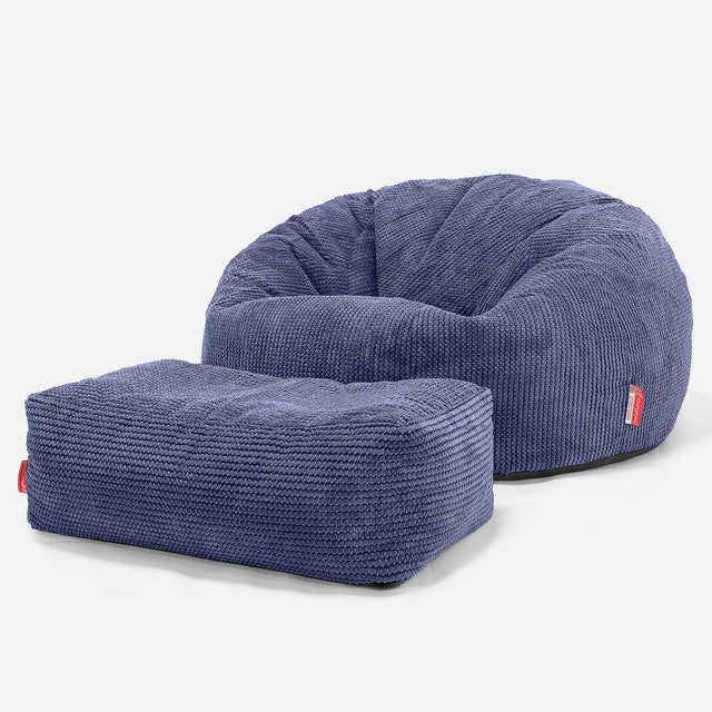 Klassisk Saccosäck Soffa - Pom-pom Lila 02