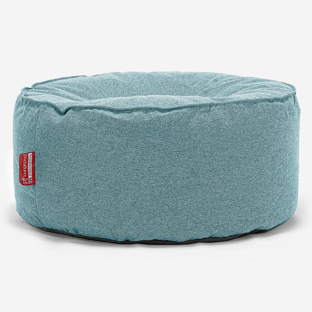 Sittpuff Rund - Interalli-ull Cyan 01
