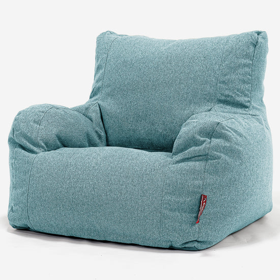 Sittsäck Fåtölj - Interalli-ull Cyan 01