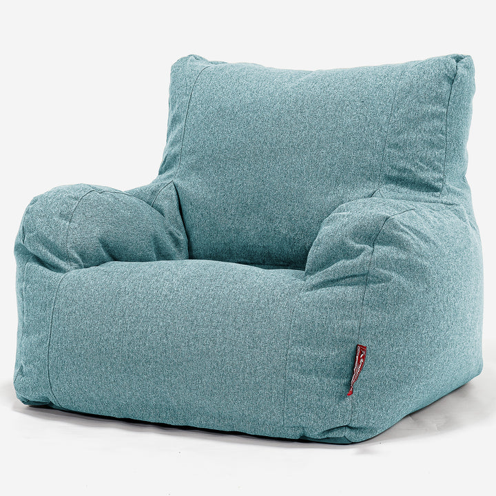 Sittsäck Fåtölj - Interalli-ull Cyan 01