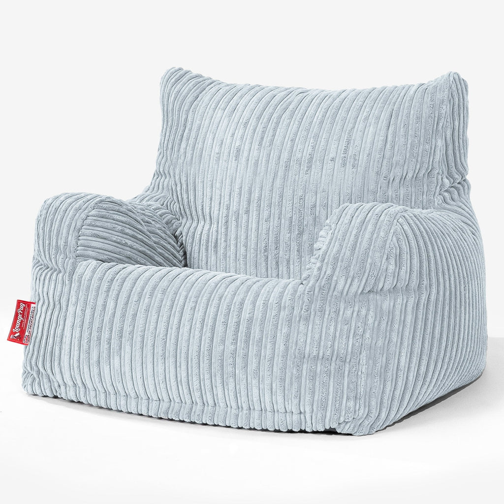 Sittsäck Fåtölj - Klassisk Manchestertyg Baby Blå 01
