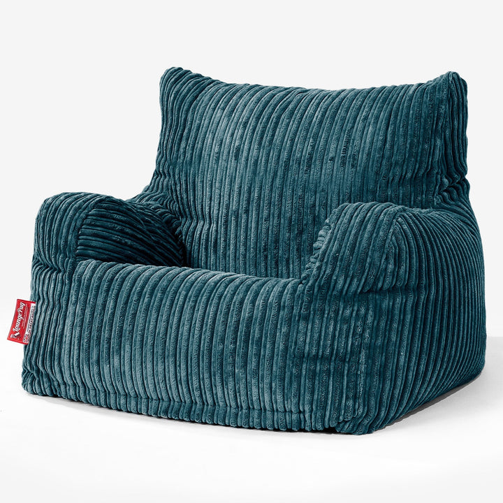 Josephine Sittsäck Fåtölj - Klassisk Manchestertyg Teal 01