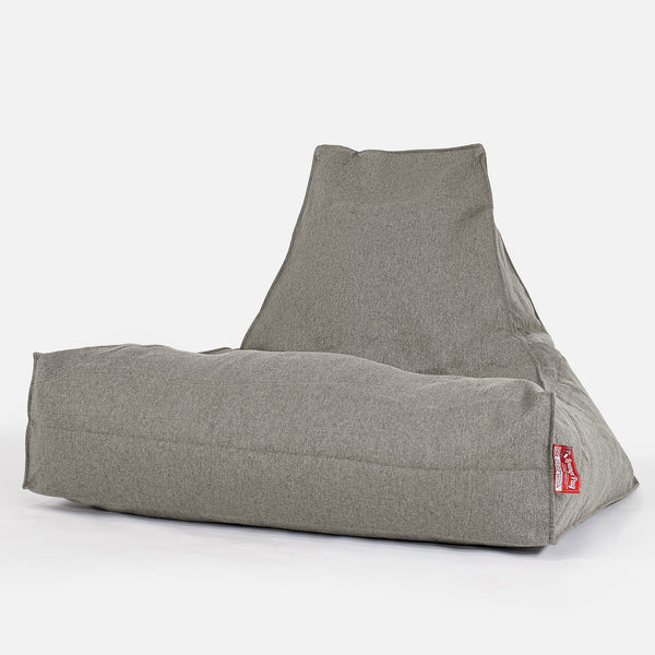 Sittsäck Lounge - Interalli-ull Silverfärgad 01