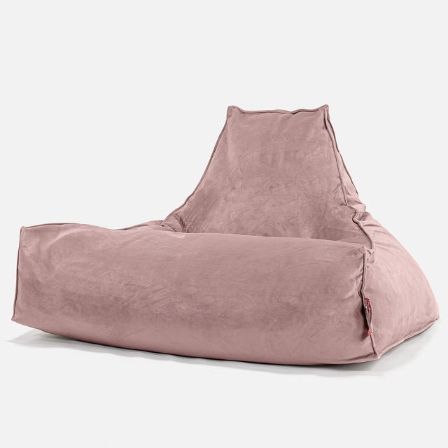 Sittsäck Lounge - Sammet Rosa 01
