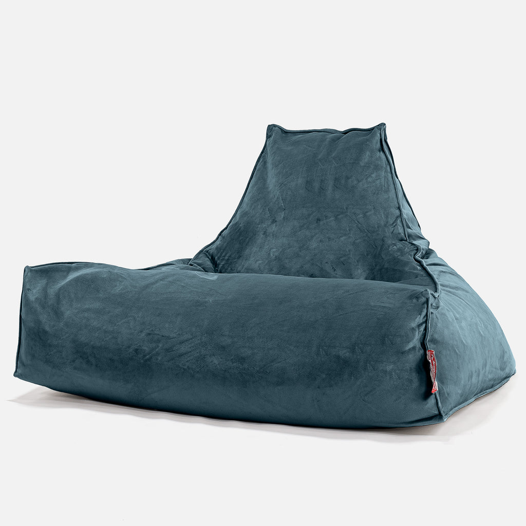 Sittsäck Lounge - Sammet Teal 01
