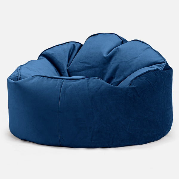 Sittsäck Stol 'Mini Mammut' - Sammet Navy 01