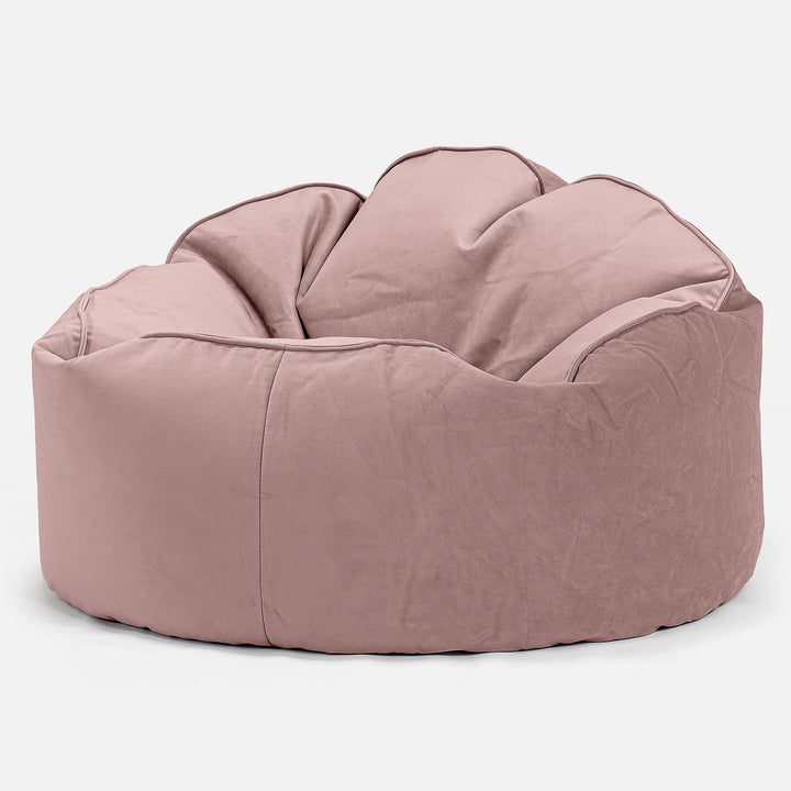 Sittsäck Stol 'Archi' - Sammet Rosa 01