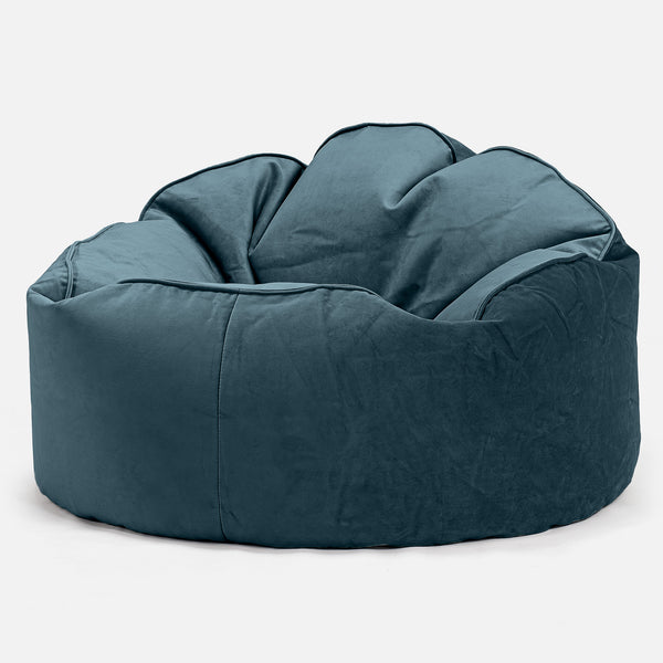 Sittsäck Stol 'Archi' - Sammet Teal 01