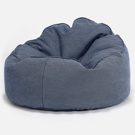 Sittsäck Stol 'Archi' - Stentvättad denim Marinblå 01