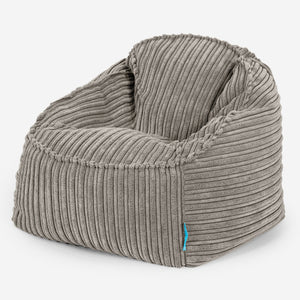 Sloucher Saccosäck för Barn 2-6 år - Klassisk Manchestertyg Minkbrun