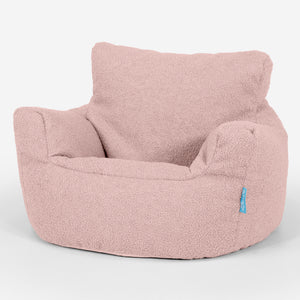 Småbarnfåtölj Saccosäck 1-3 år - Boucle Rosa