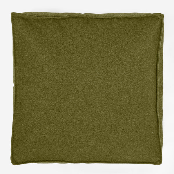 Stor Golvkudde - Interalli-ull Limegrön Fabric Close-up Image