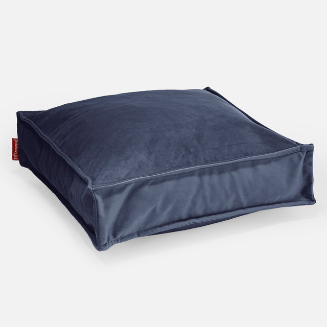 Stor Golvkudde - Sammet Navy 01