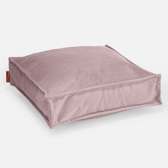 Stor Golvkudde - Sammet Rosa 01